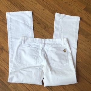 Luxury White Jeans 30, boot cut,  TORY BURCH mom jeans 30